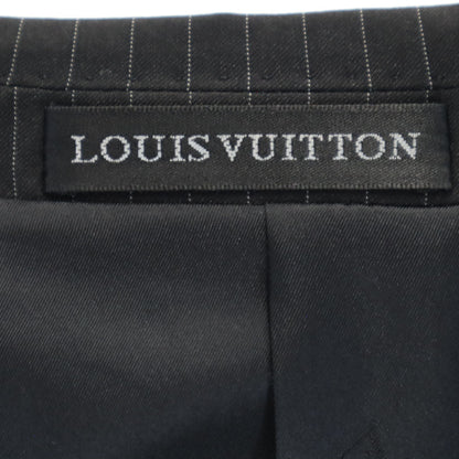 LOUIS VUITTON Striped Suit Charcoal Gray Size 48/32