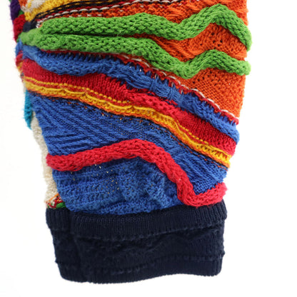 COOGI 90s Australian 3D V-Neck Knit Cardigan Navy Size SS