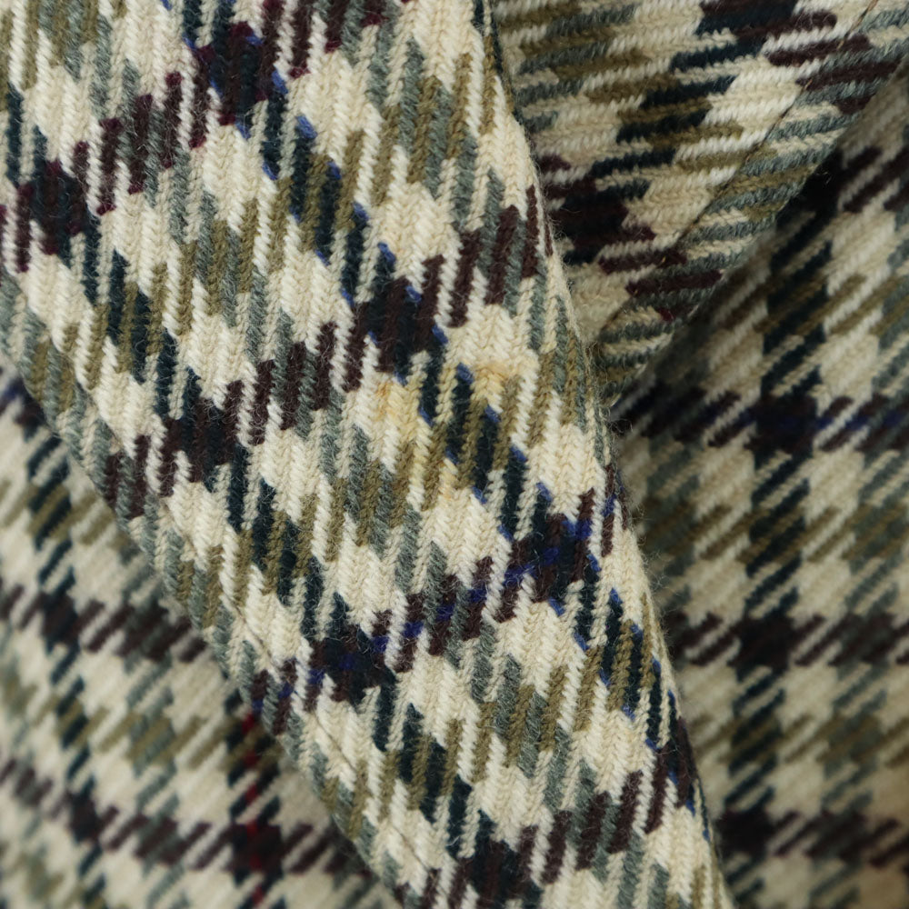 GUCCI 80s 90s Italian Wool Check Dbl Breasted Jacket Size 40