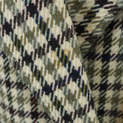 GUCCI 80s 90s Italian Wool Check Dbl Breasted Jacket Size 40