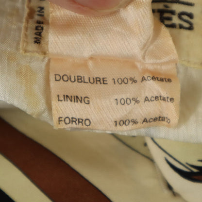 HERMES Horse Pattern Vest Ivory Size 40