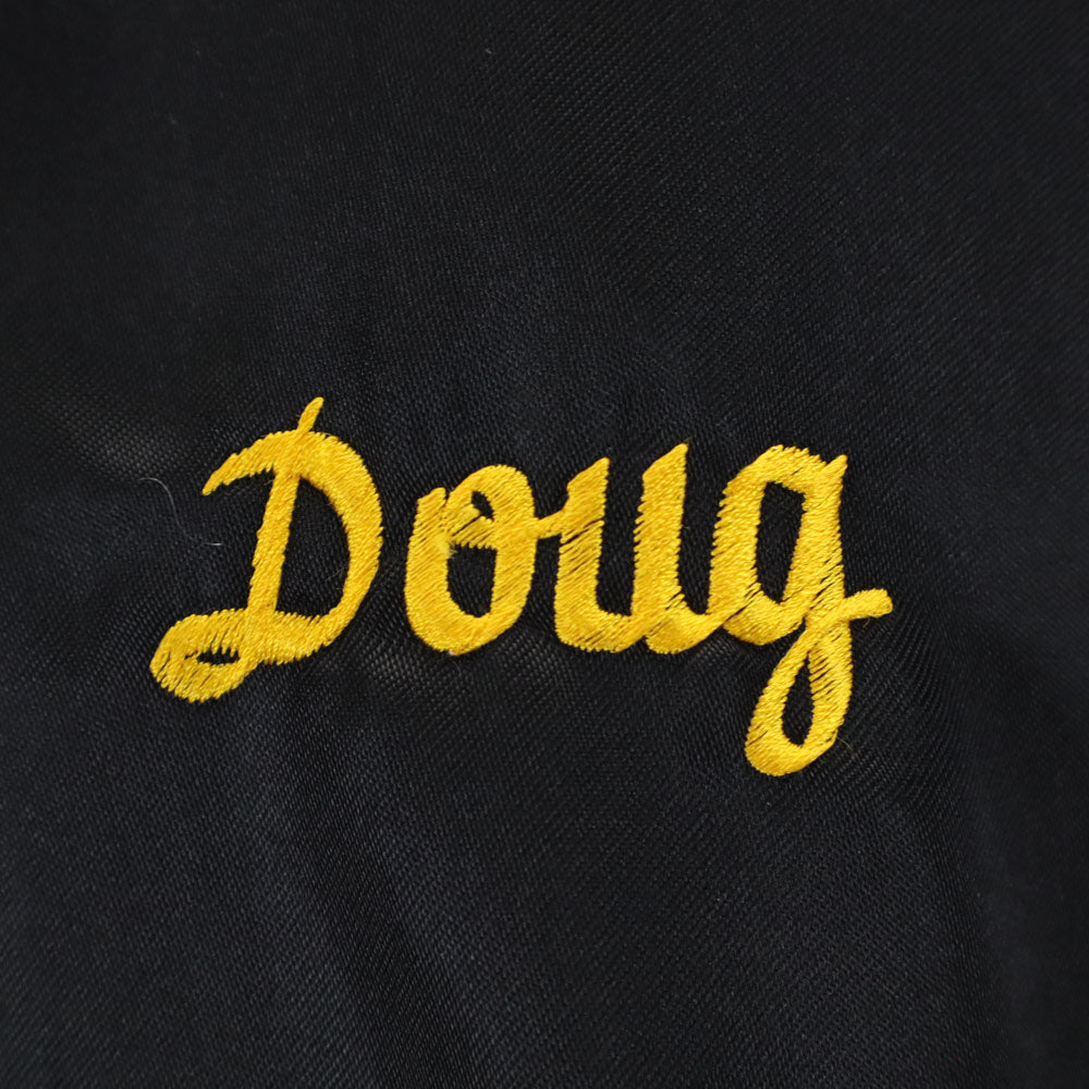 OLD 70s 80s Black Back Embroidered Blouson Jacket