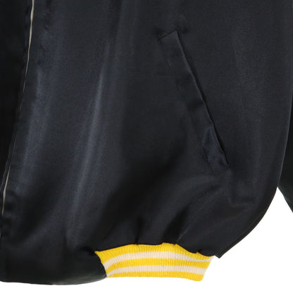 OLD 70s 80s Black Back Embroidered Blouson Jacket
