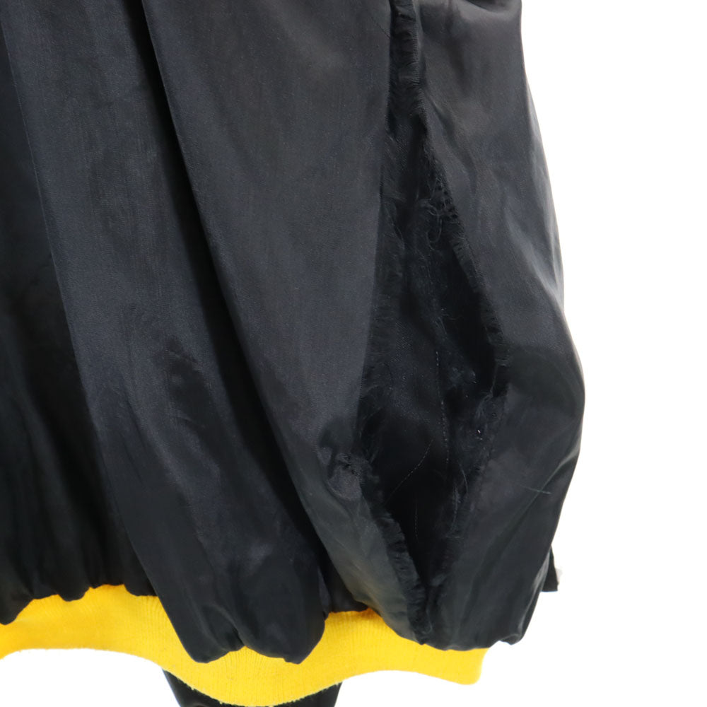 OLD 70s 80s Black Back Embroidered Blouson Jacket