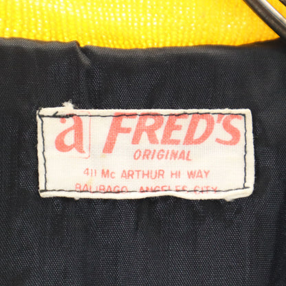 OLD 70s 80s Black Back Embroidered Blouson Jacket