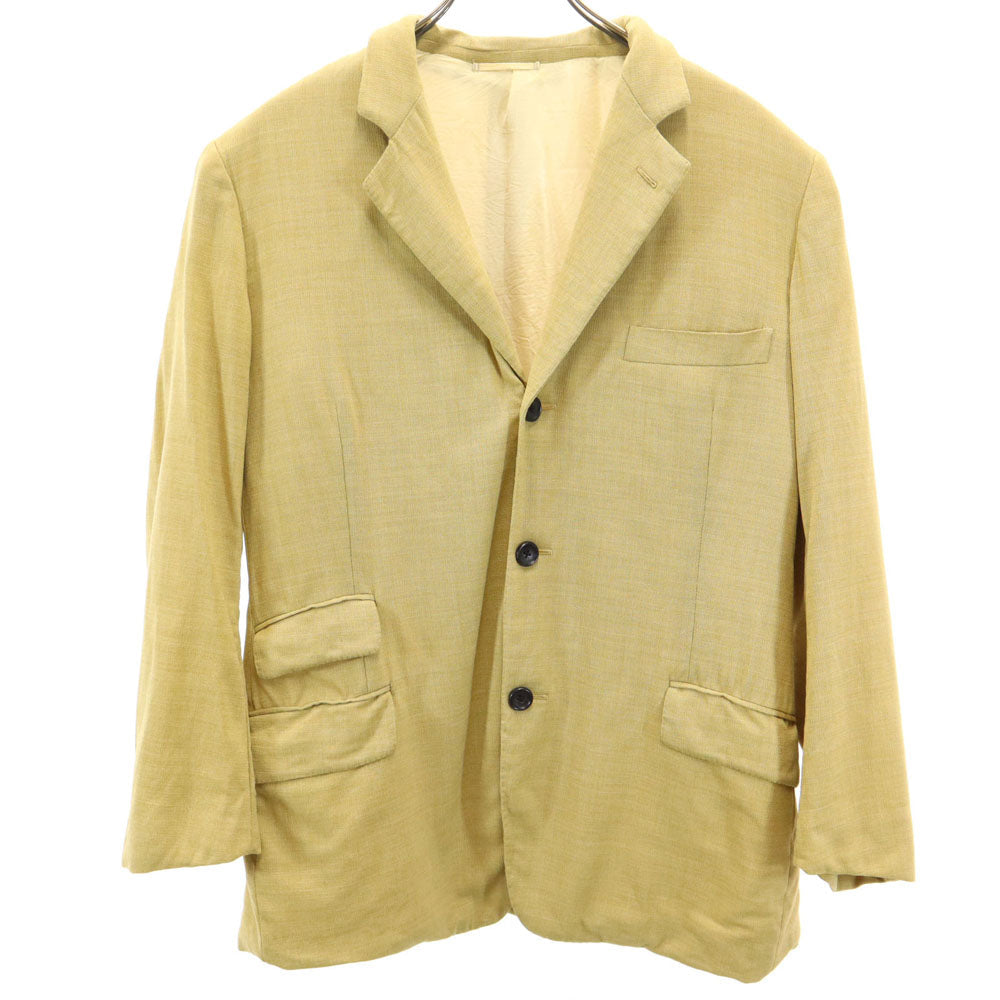 HERMES Italian Super 100s Blazer Beige Size 50