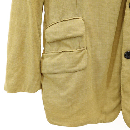 HERMES Italian Super 100s Blazer Beige Size 50