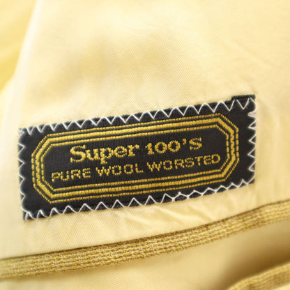 HERMES Italian Super 100s Blazer Beige Size 50