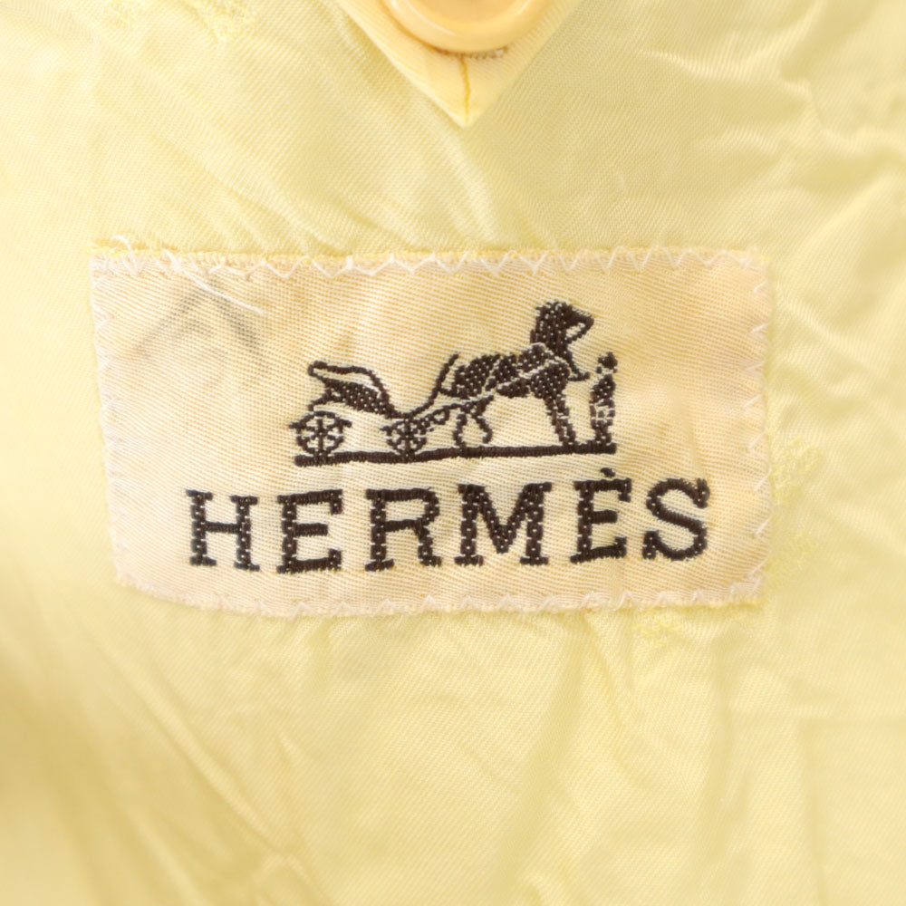 HERMES Italian Super 100s Blazer Beige Size 50