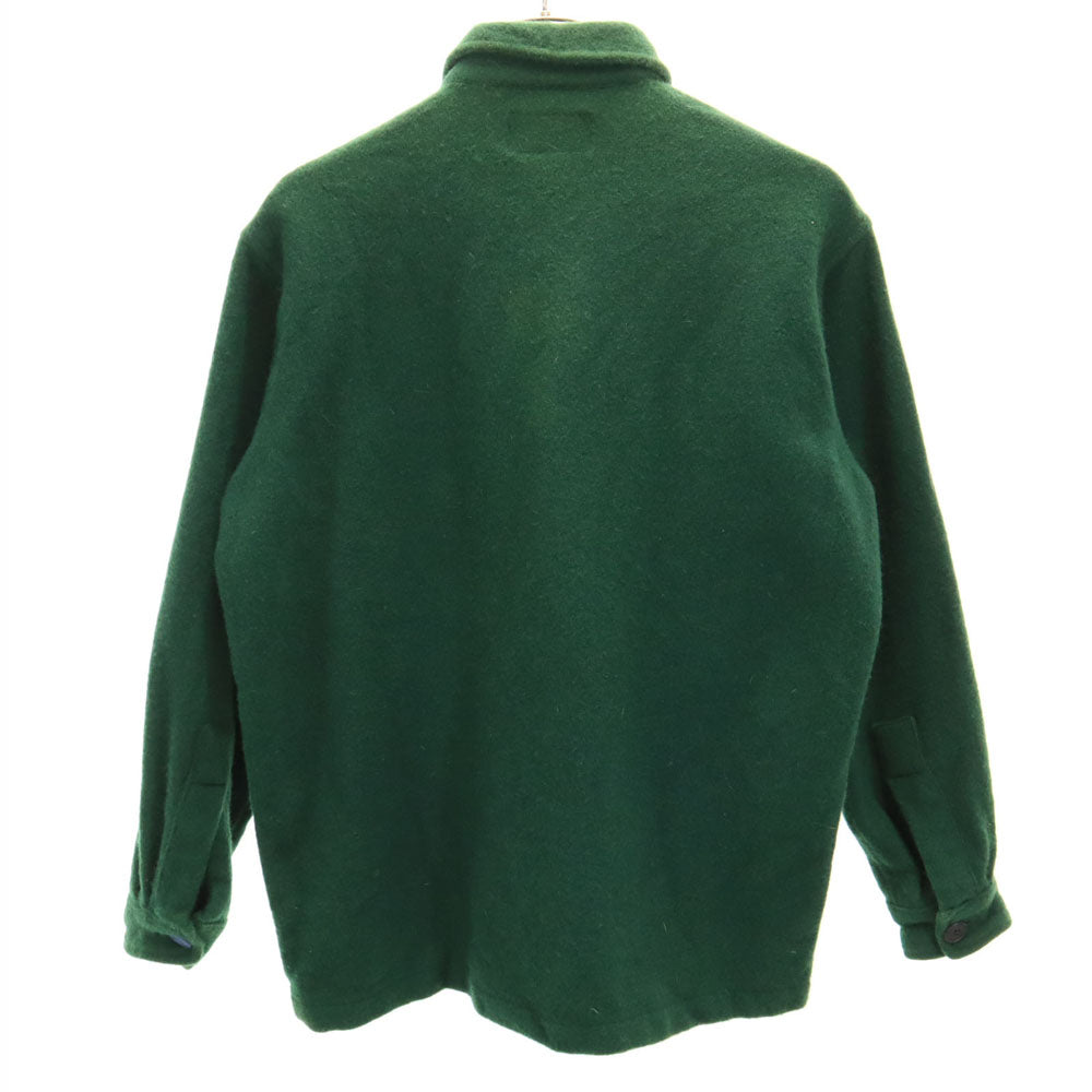 POLO COUNTRY 80s 90s USA Wool Long Sleeve Shirt Green Size S