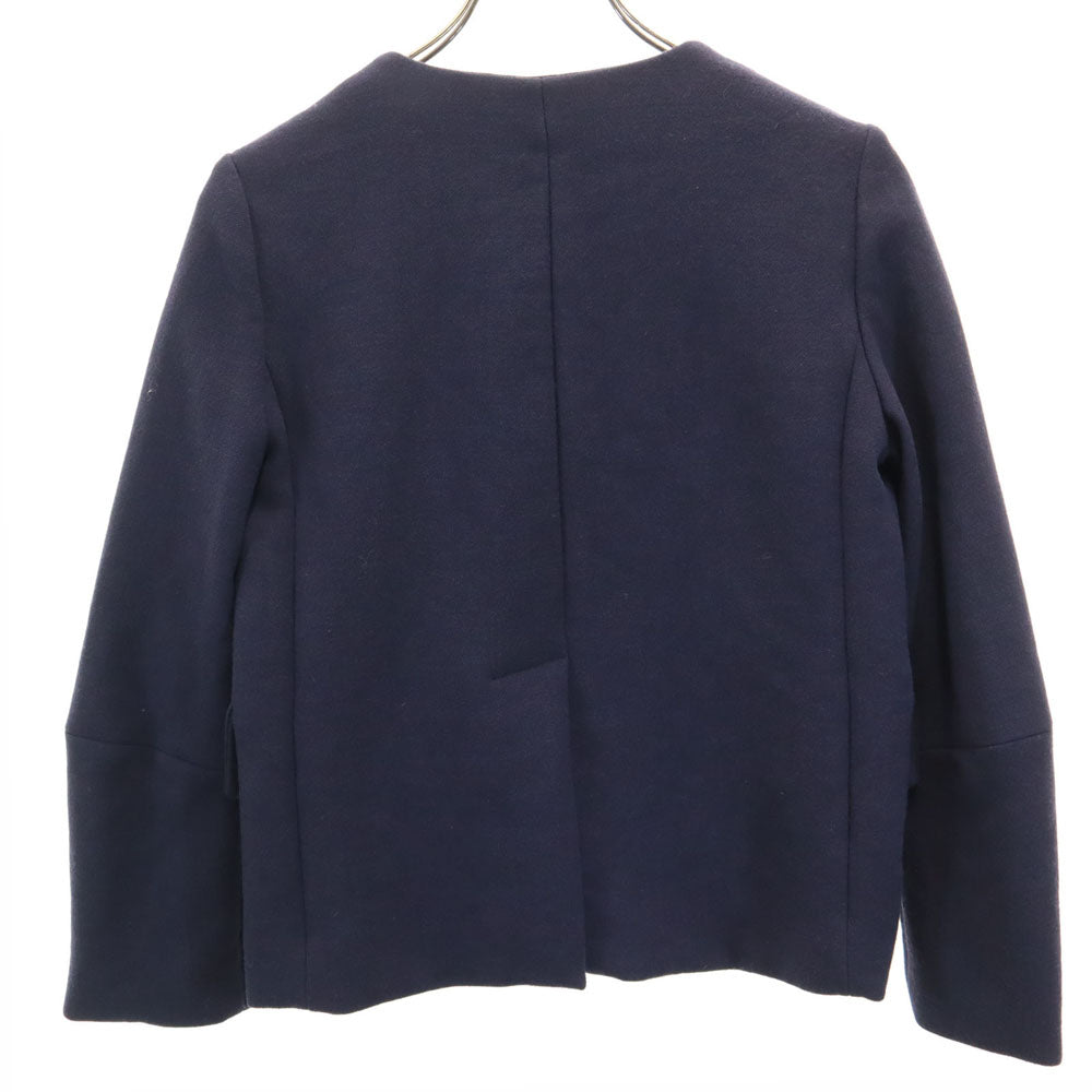 MARNI Wool Collarless Jacket Navy Size 38
