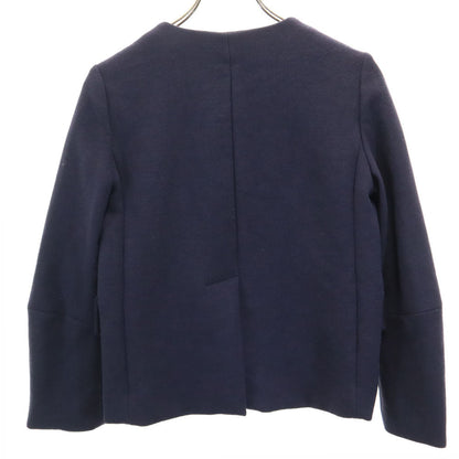 MARNI Wool Collarless Jacket Navy Size 38