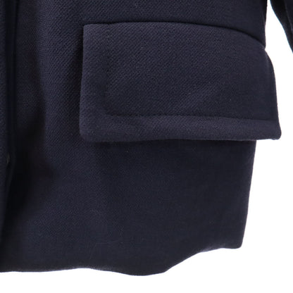 MARNI Wool Collarless Jacket Navy Size 38