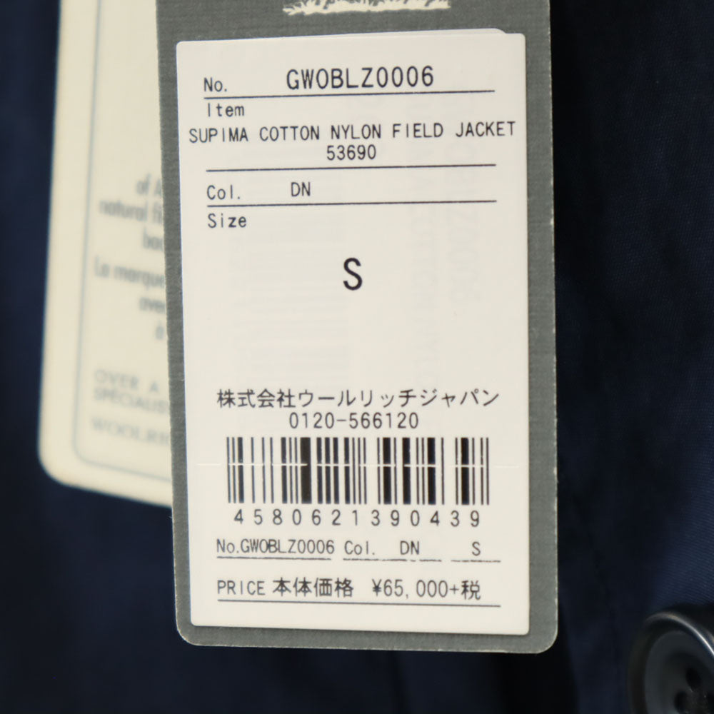 WOOLRICH Unused Field Jacket Navy Size S