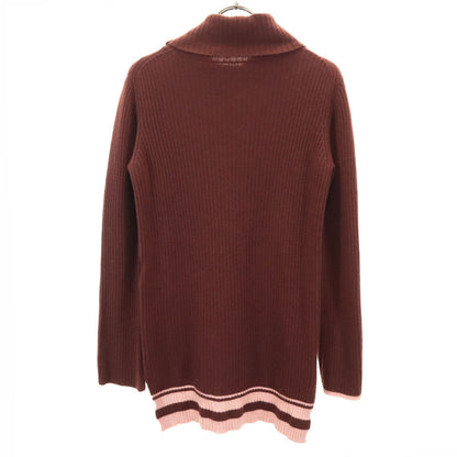 Composition C Attached Label Rib Turtleneck Brown Sweater Size 2