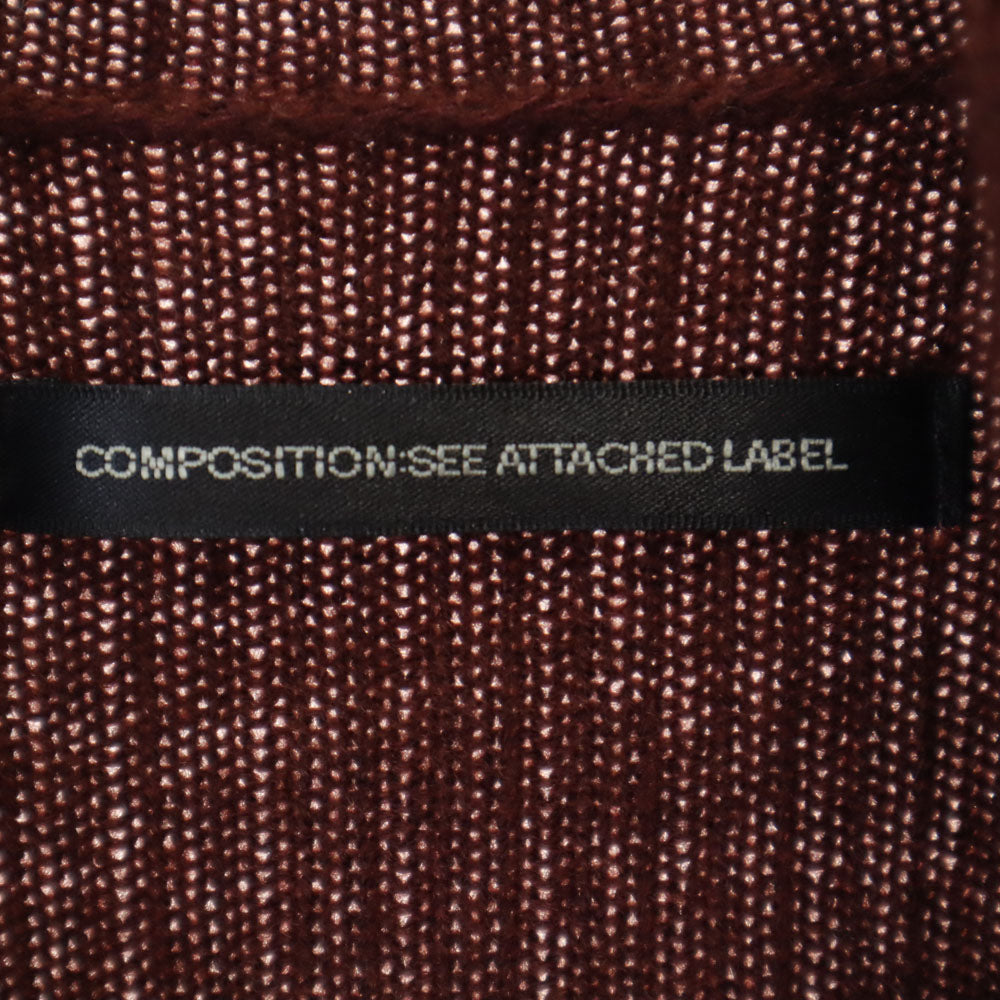 Composition C Attached Label Rib Turtleneck Brown Sweater Size 2