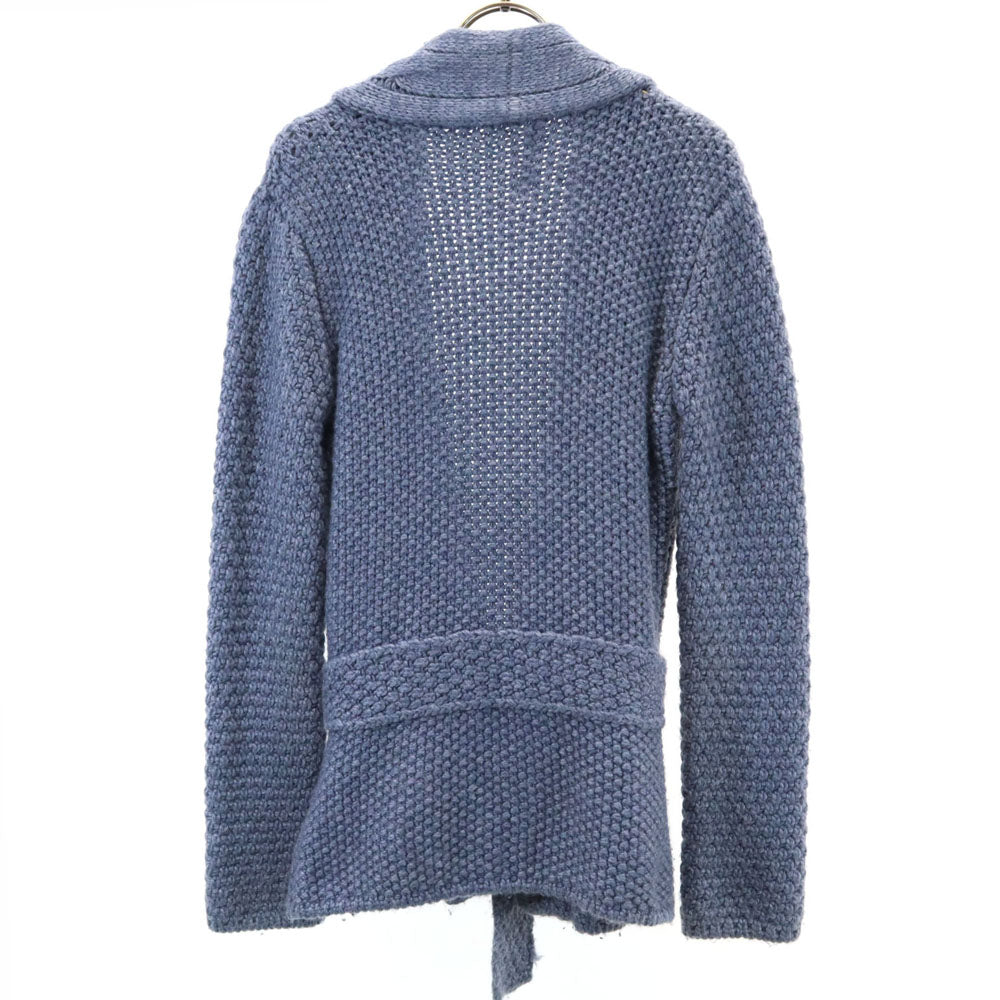 Valencia Knit Italian Wool Blend Cardigan Blue Gray Size 36