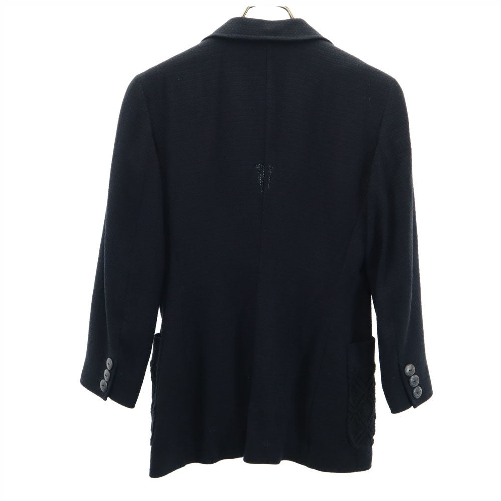 FENDI Italian Silk Unconstructed Blazer Black Size 40