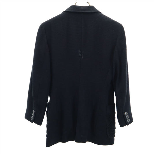 FENDI Italian Silk Unconstructed Blazer Black Size 40