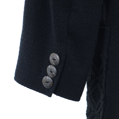 FENDI Italian Silk Unconstructed Blazer Black Size 40