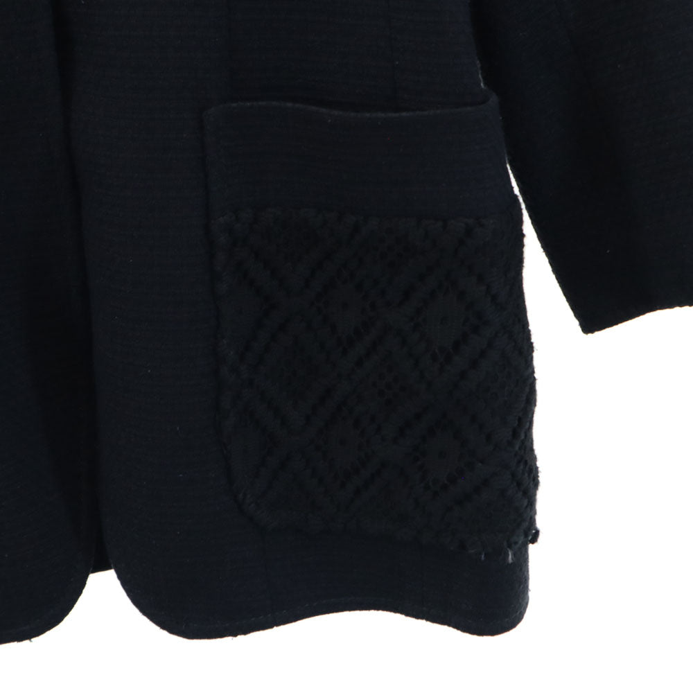 FENDI Italian Silk Unconstructed Blazer Black Size 40