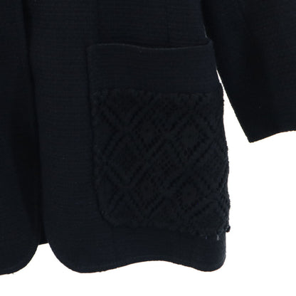 FENDI Italian Silk Unconstructed Blazer Black Size 40
