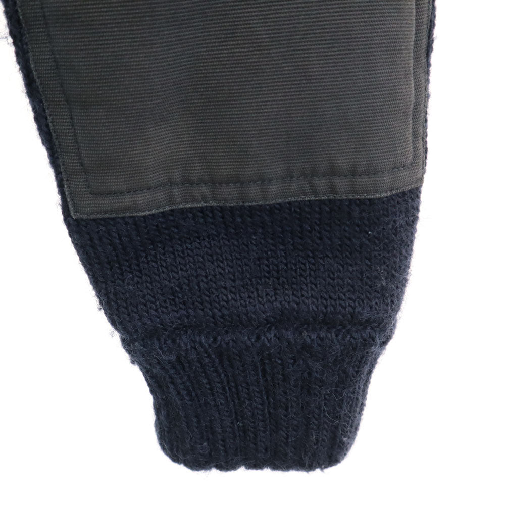 HYSTERIC GLAMOUR Nordic Knit Jacket Navy Size S