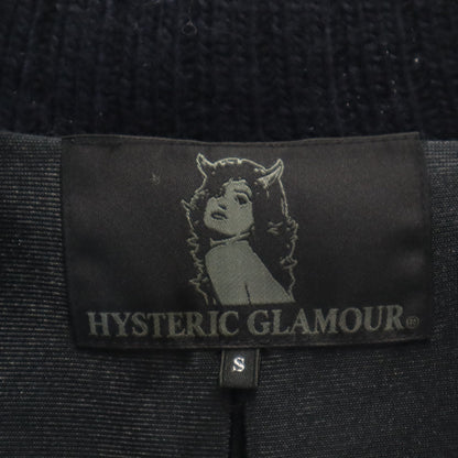 HYSTERIC GLAMOUR Nordic Knit Jacket Navy Size S