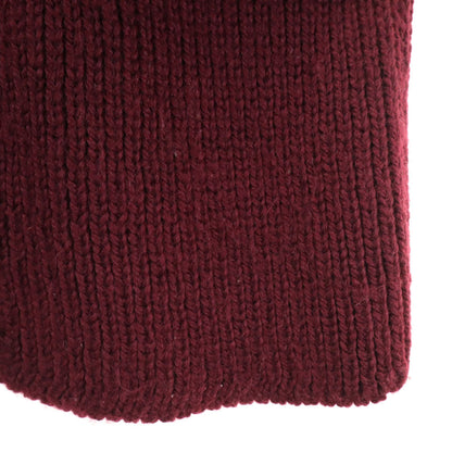 Y's Long Sleeve Knit Cardigan Bordeaux