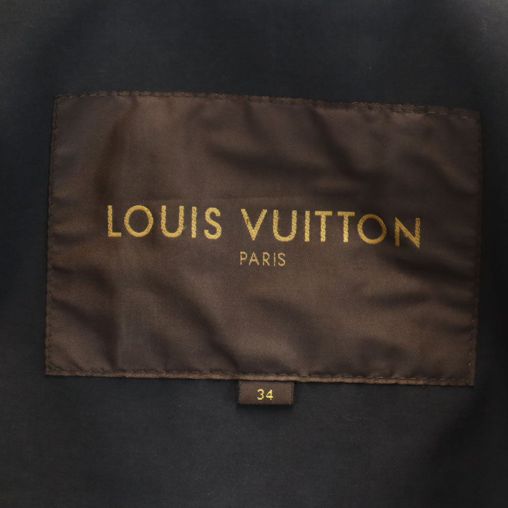 LOUIS VUITTON Mackintosh Trench Coat Charcoal Black Size 34