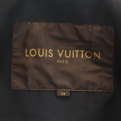 LOUIS VUITTON Mackintosh Trench Coat Charcoal Black Size 34