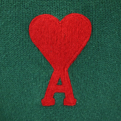 ami Portuguese Long Sleeve Sweater Green Size S