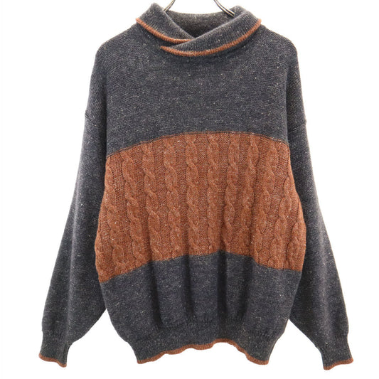 Christian Dior MONSIEUR 90s Wool Blend Charcoal Gray Sweater Size L