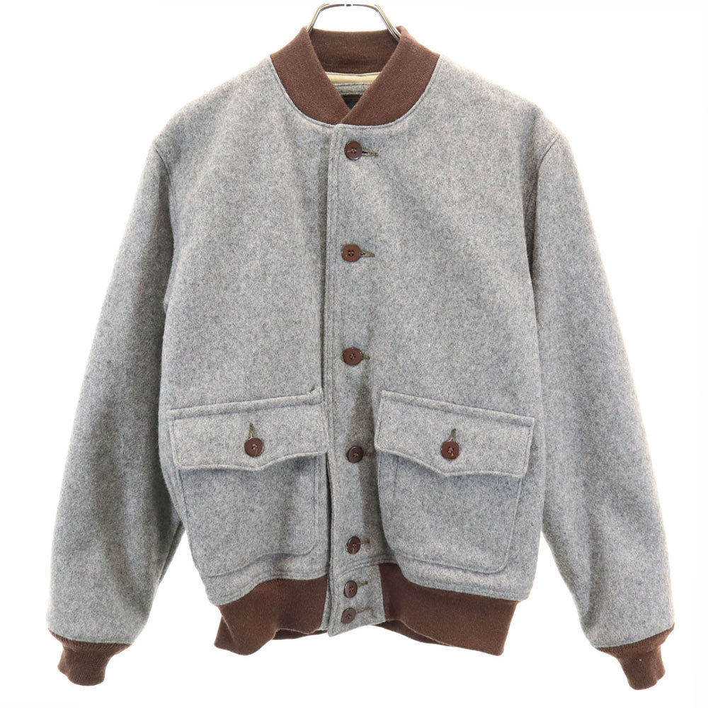 LOST WORLDS USA Made Melton Jacket Gray Size M