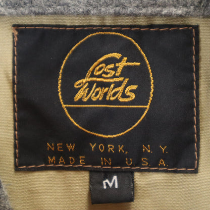 LOST WORLDS USA Made Melton Jacket Gray Size M