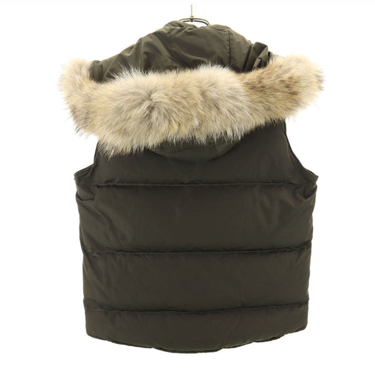 WOOLRICH Aleutian Down Vest Khaki Brown Size XS