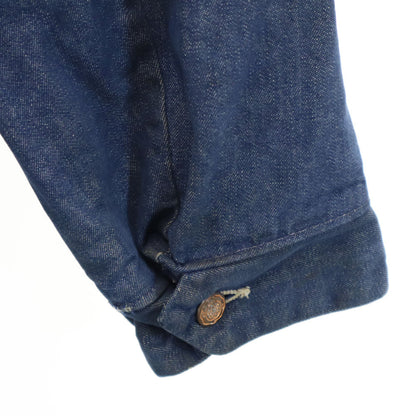 BLUE BELL 60s 70s Vintage Blanket Coverall Indigo Jacket Size 46