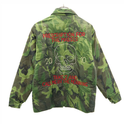 DR ROMANELLI USA Skull Camo Quilted Souvenir Jacket Size S