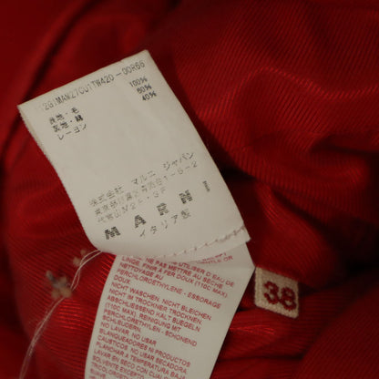 MARNI Italian Red Jacket Size 38