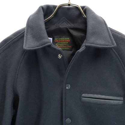 SKOOKUM USA Made Melton Varsity Jacket Charcoal Gray Size 36