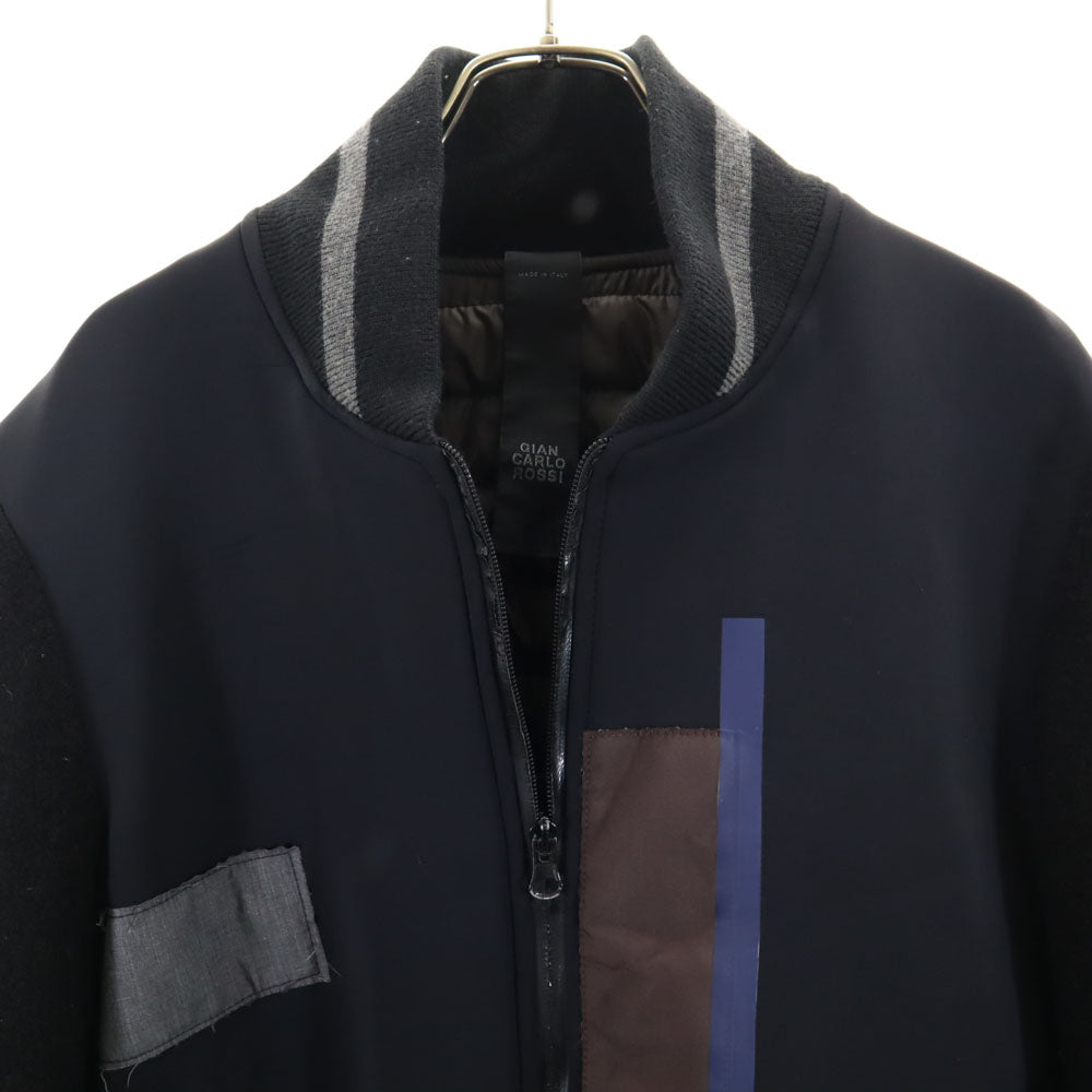 GIAN CARLO ROSSI Padded Varsity Jacket Black Size 50