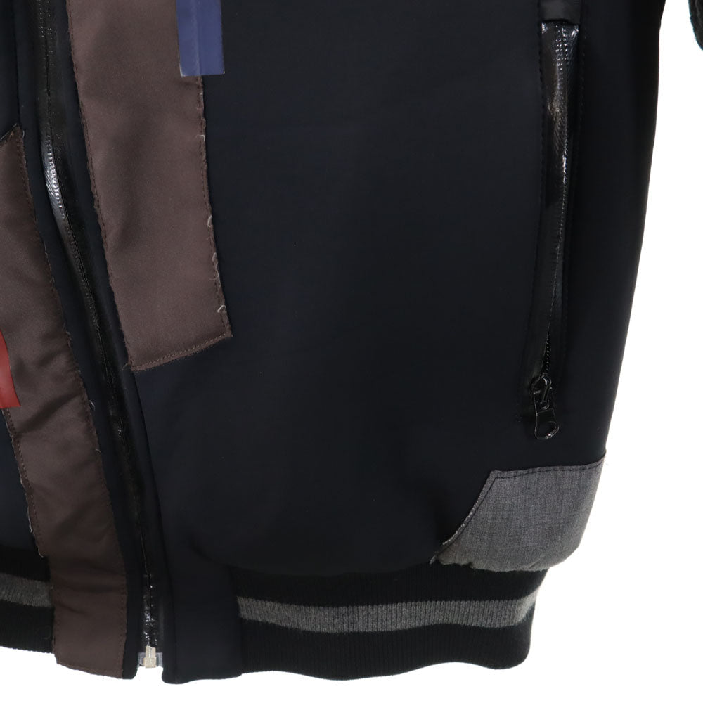 GIAN CARLO ROSSI Padded Varsity Jacket Black Size 50