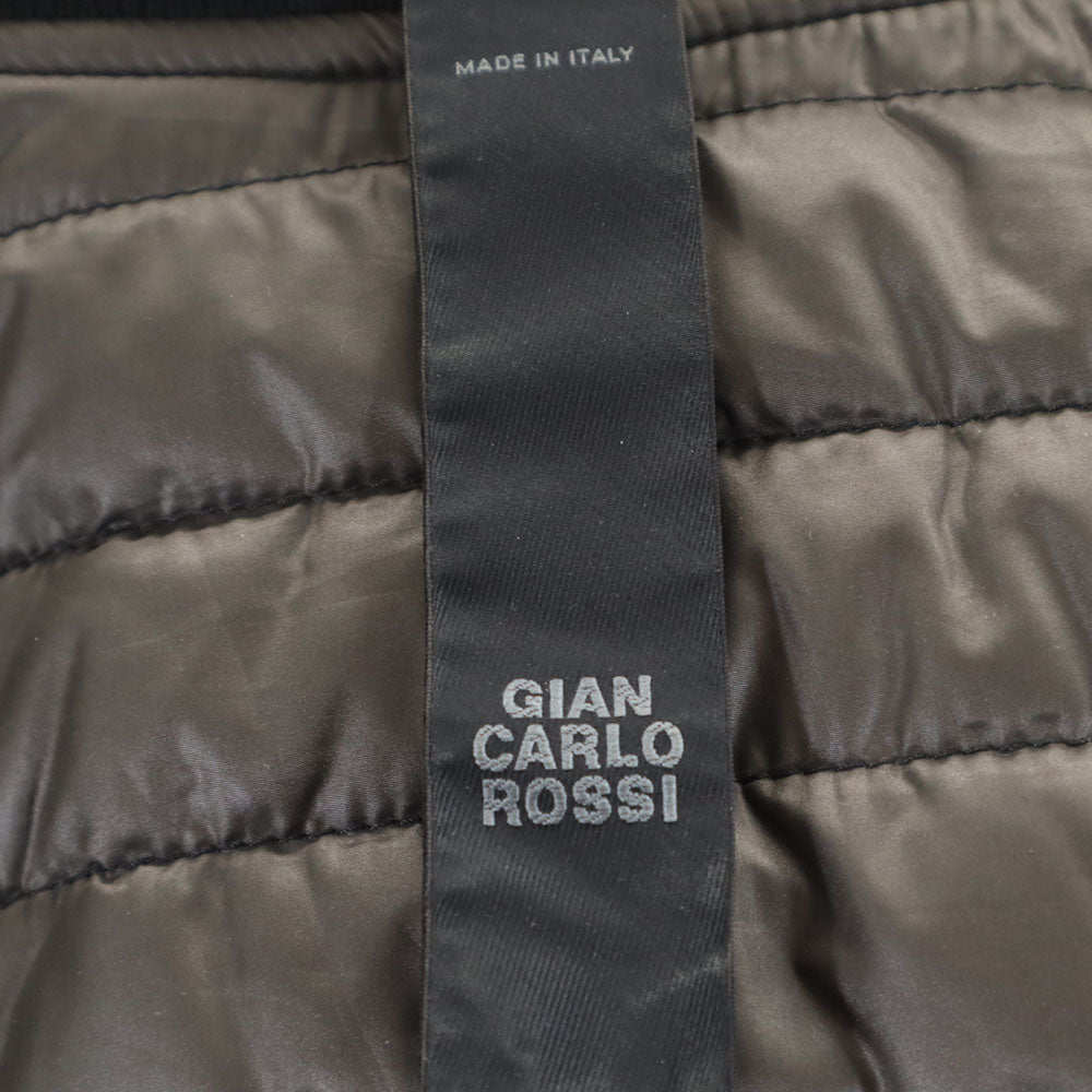 GIAN CARLO ROSSI Padded Varsity Jacket Black Size 50