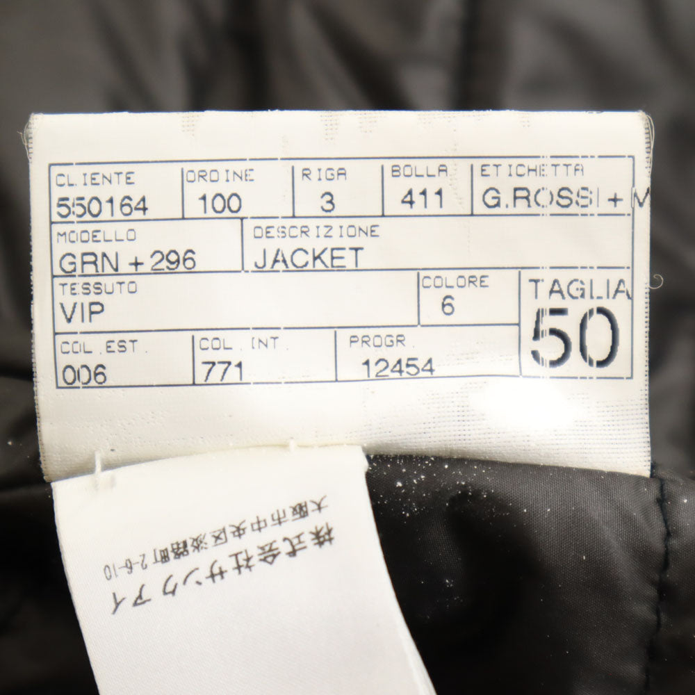 GIAN CARLO ROSSI Padded Varsity Jacket Black Size 50