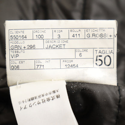 GIAN CARLO ROSSI Padded Varsity Jacket Black Size 50