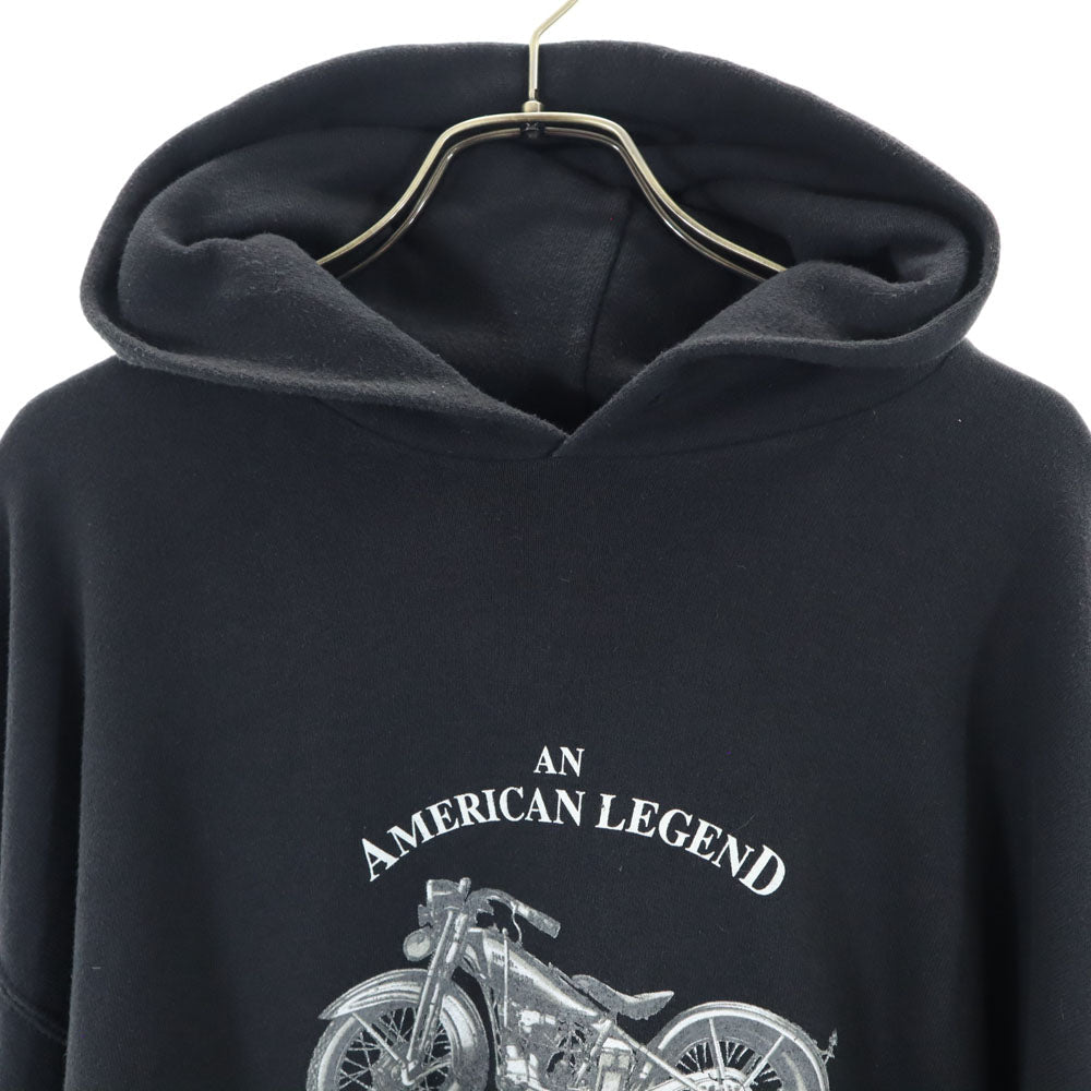HARLEY DAVIDSON 90s Vintage Made in USA Hoodie Black Size L