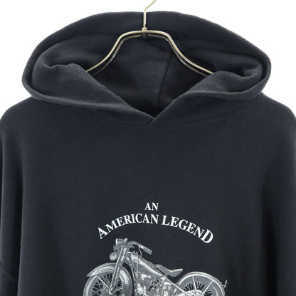 HARLEY DAVIDSON 90s Vintage Made in USA Hoodie Black Size L
