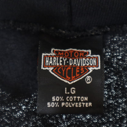 HARLEY DAVIDSON 90s Vintage Made in USA Hoodie Black Size L