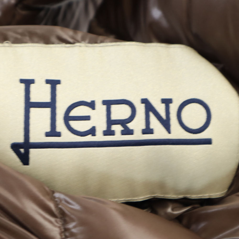 Herno Reversible Down Jacket Brown Size 40