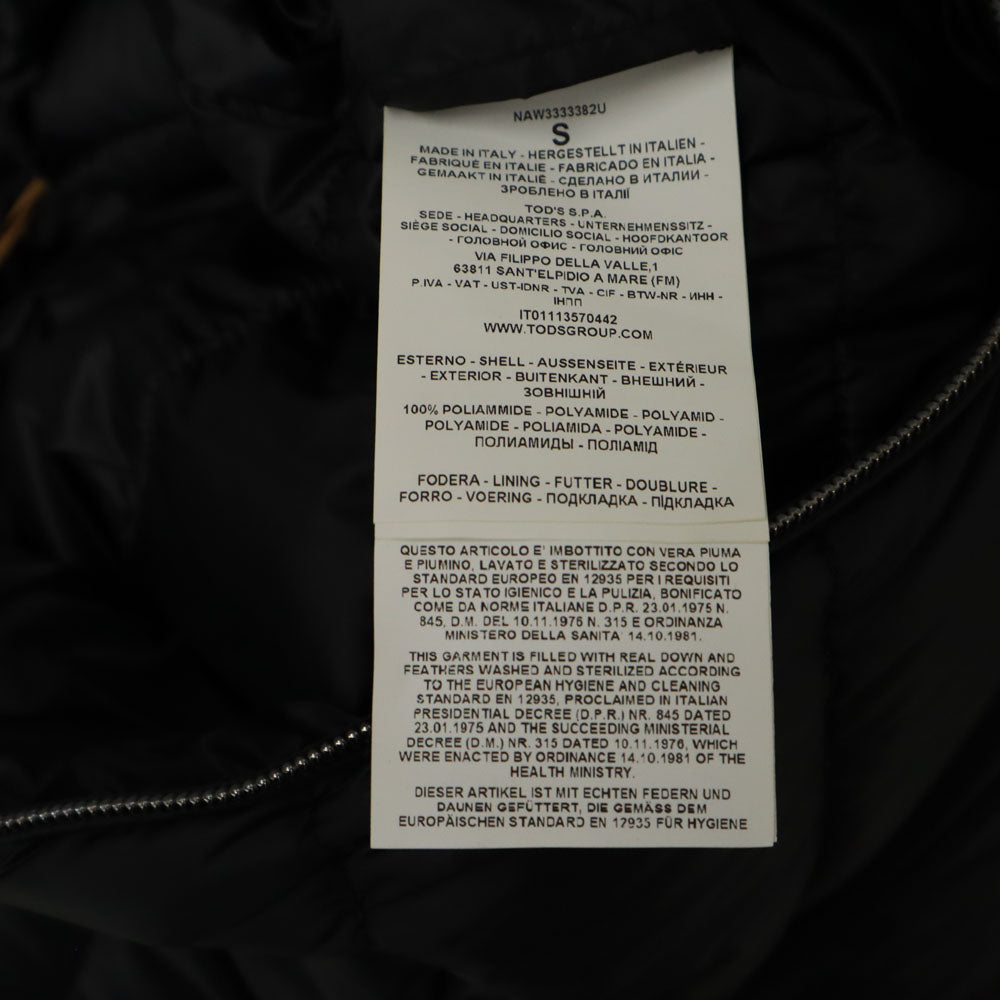 Fay Italian Made Down Jacket Charcoal Black Size S